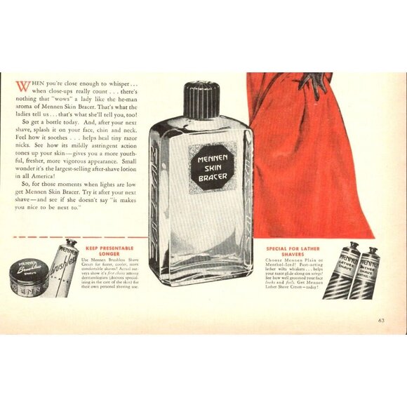 1946 Mennen Skin Bracer Vintage Print Ad (L7) - Picture 3 of 3